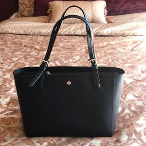 Tory Burch tote bag.